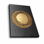 Wallity Lienzo Decorativo Dorado y Negro 45 x 70 cm